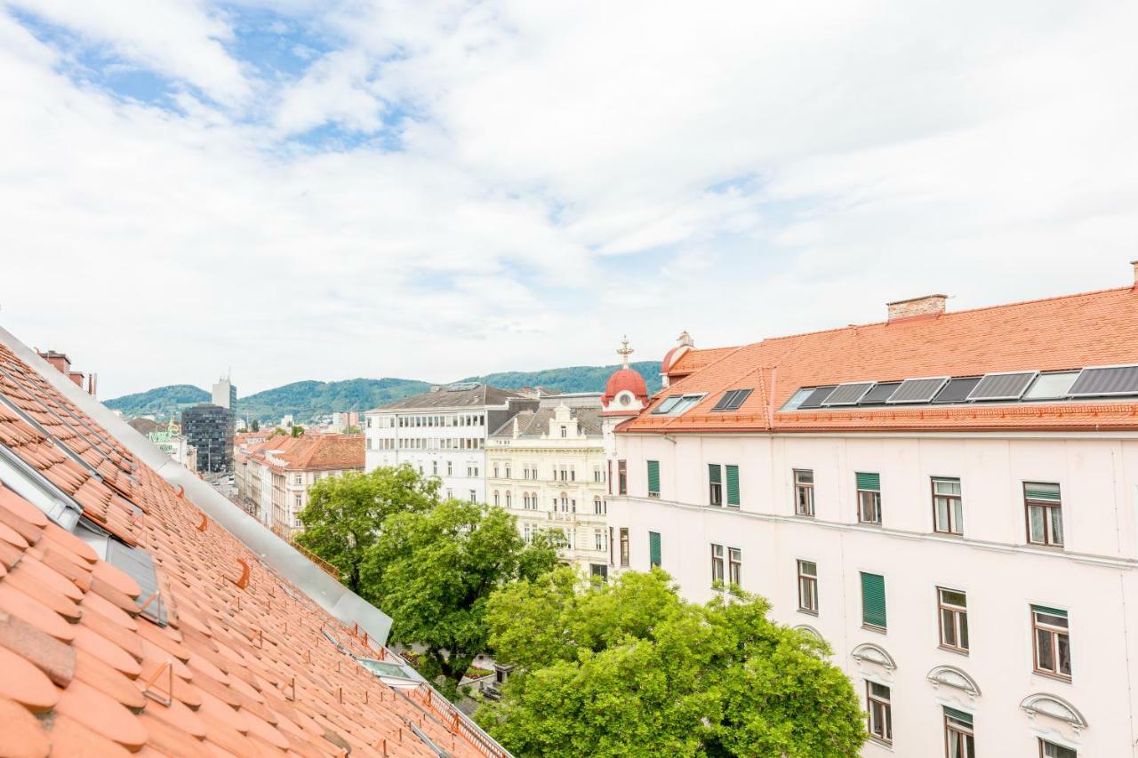 Grosse Dachgeschosswohnung Im Herzen Von Graz Eksteriør billede